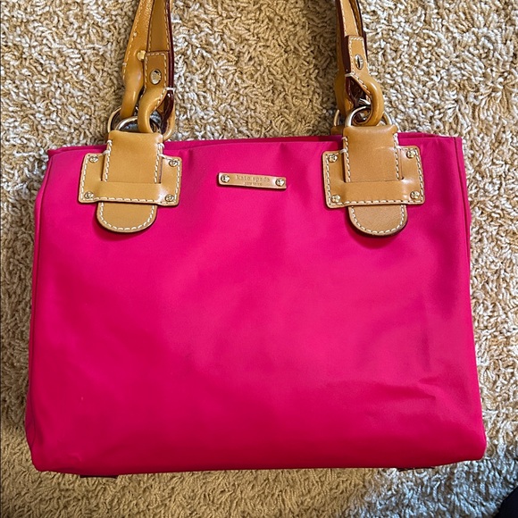 KATE SPADE RUDY Ferndale Cerise Raspberry Tote Shoulder Hand Bag - Picture 11 of 11